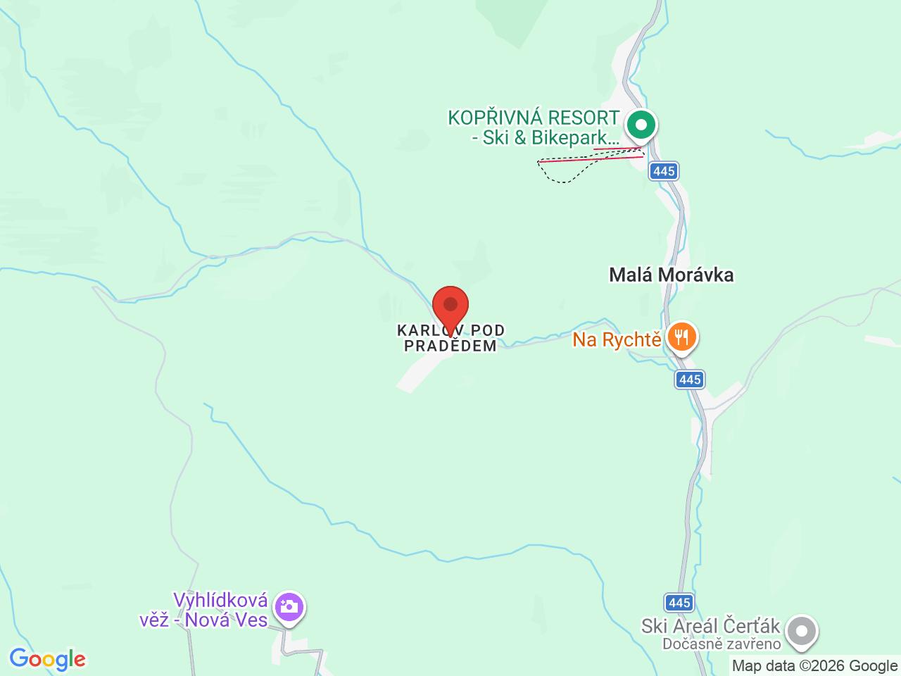Mapa, Maringotka Schovanka